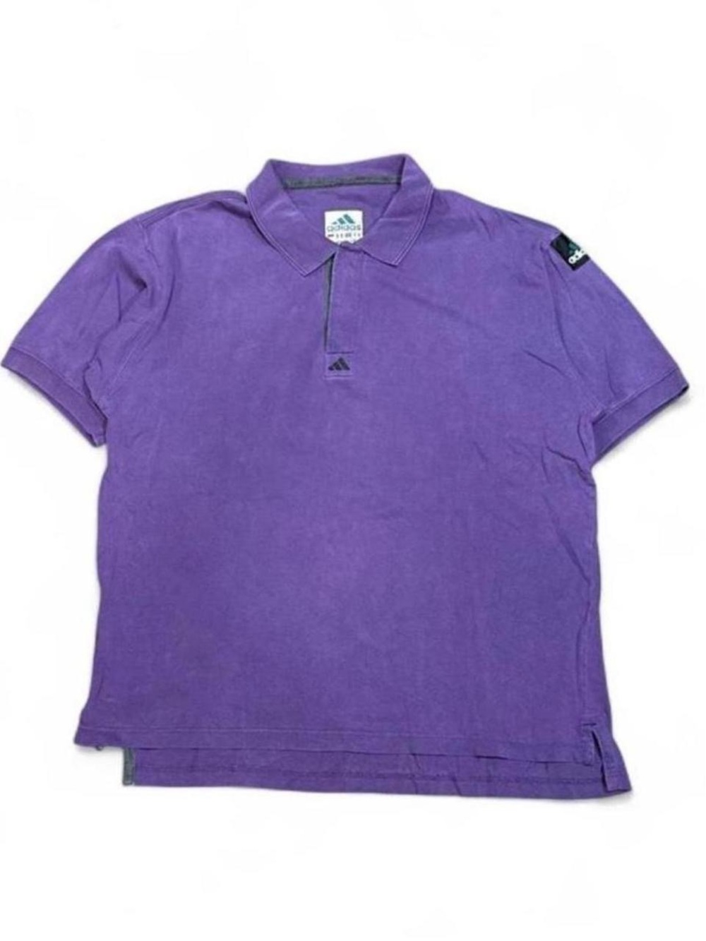 Vintage 90s Adidas Equipment Purple Polo Shirt